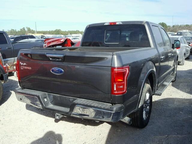 1FTEW1CP0HKC70462 - 2017 FORD F150 SUPER GRAY photo 4