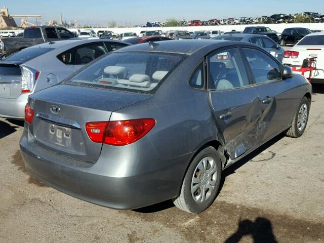 KMHDU4AD3AU120329 - 2010 HYUNDAI ELANTRA BL CHARCOAL photo 4