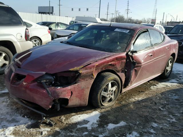 2G2WS522041161141 - 2004 PONTIAC GRAND PRIX BURGUNDY photo 2