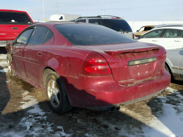 2G2WS522041161141 - 2004 PONTIAC GRAND PRIX BURGUNDY photo 3