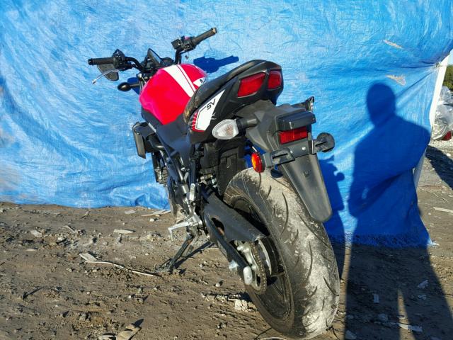 JS1VP55A1H2100425 - 2017 SUZUKI SFV650 RED photo 3