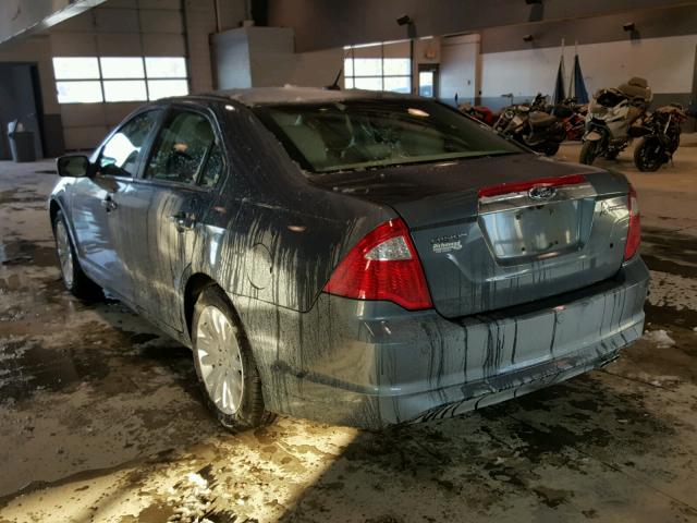 3FADP0L30CR243675 - 2012 FORD FUSION HYB BLUE photo 3