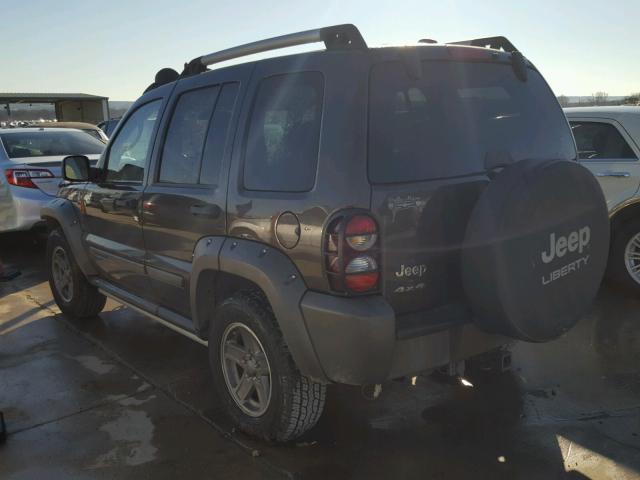 1J4GL38K65W718955 - 2005 JEEP LIBERTY RE GRAY photo 3