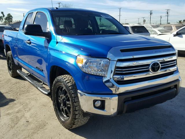 5TFRM5F11GX104801 - 2016 TOYOTA TUNDRA DOU BLUE photo 1