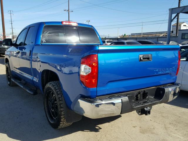 5TFRM5F11GX104801 - 2016 TOYOTA TUNDRA DOU BLUE photo 3