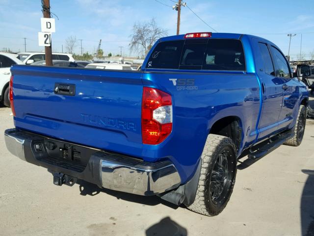 5TFRM5F11GX104801 - 2016 TOYOTA TUNDRA DOU BLUE photo 4