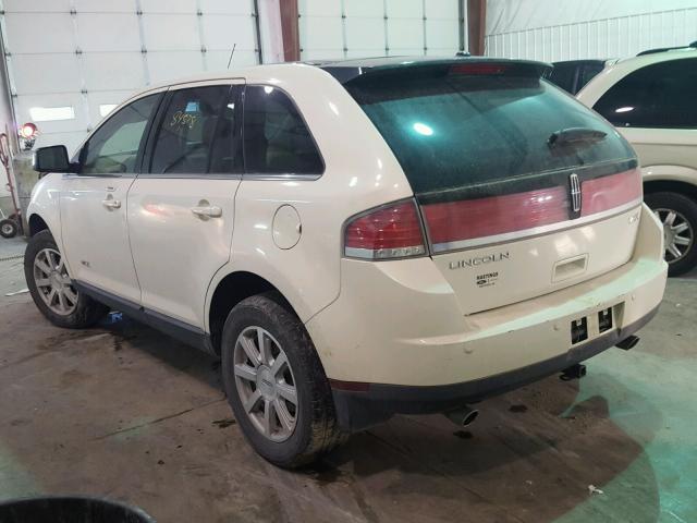 2LMDU68C37BJ35067 - 2007 LINCOLN MKX WHITE photo 3