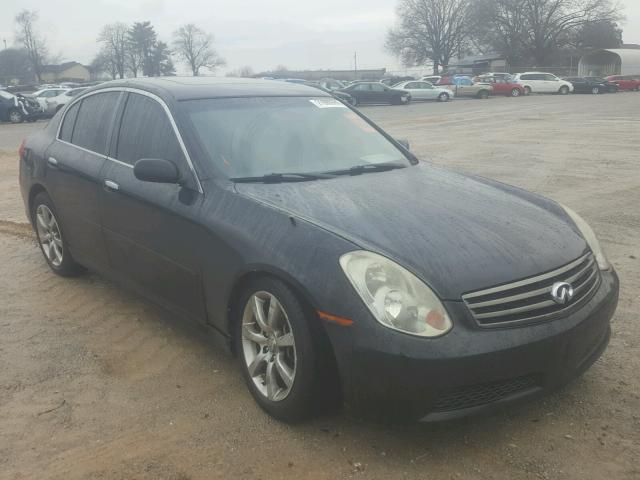 JNKCV51E86M502910 - 2006 INFINITI G35 BLACK photo 1