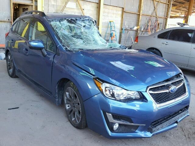 JF1GPAT64FH205823 - 2015 SUBARU IMPREZA SP BLUE photo 1