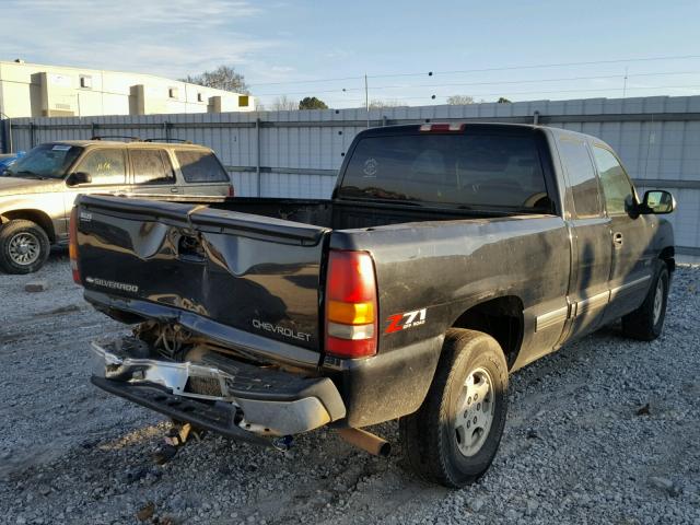 2GCEK19T211384307 - 2001 CHEVROLET SILVERADO BLACK photo 4