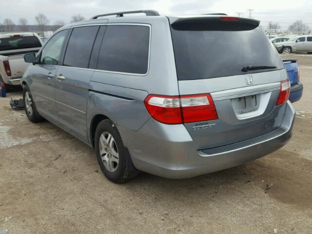 5FNRL38616B012371 - 2006 HONDA ODYSSEY EX BLUE photo 3