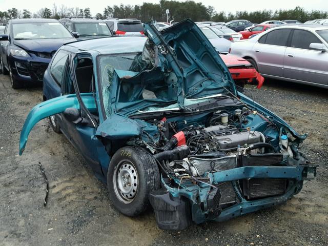 2HGEH2364SH523919 - 1995 HONDA CIVIC DX GREEN photo 1