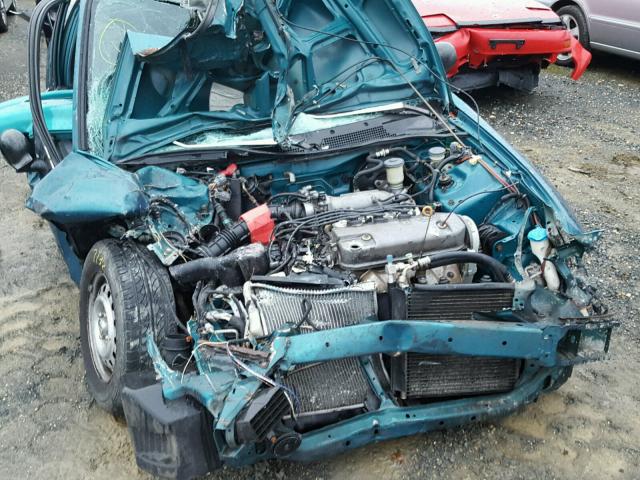 2HGEH2364SH523919 - 1995 HONDA CIVIC DX GREEN photo 9