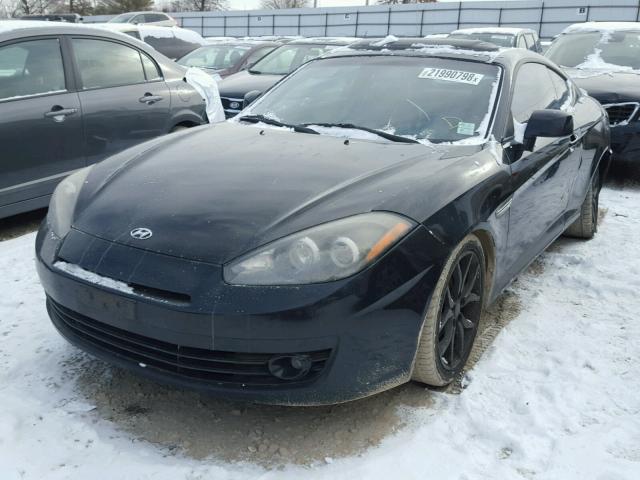 KMHHN66F97U235000 - 2007 HYUNDAI TIBURON GT BLACK photo 2