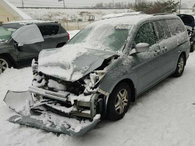 5FNRL38726B127019 - 2006 HONDA ODYSSEY EX SILVER photo 2