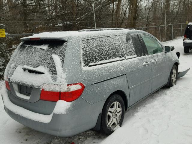 5FNRL38726B127019 - 2006 HONDA ODYSSEY EX SILVER photo 4