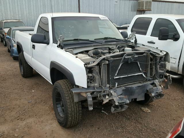 1GCEK14XX7Z156386 - 2007 CHEVROLET SILVERADO WHITE photo 1