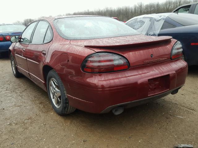 1G2WP52K31F209639 - 2001 PONTIAC GRAND PRIX MAROON photo 3