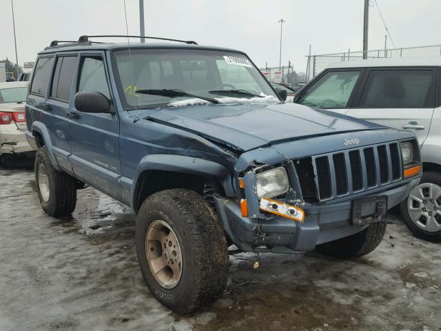 1J4FF68S6XL653176 - 1999 JEEP CHEROKEE S BLUE photo 1