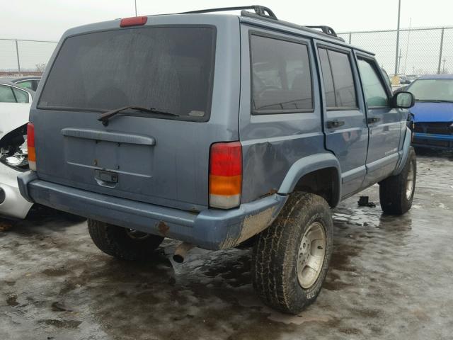 1J4FF68S6XL653176 - 1999 JEEP CHEROKEE S BLUE photo 4