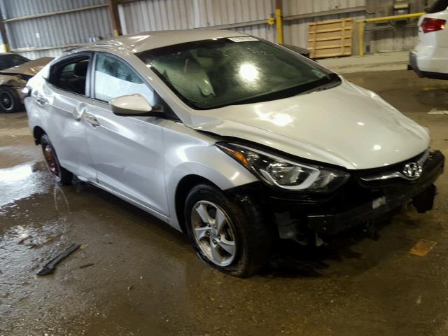 5NPDH4AE6FH579373 - 2015 HYUNDAI ELANTRA SE SILVER photo 1