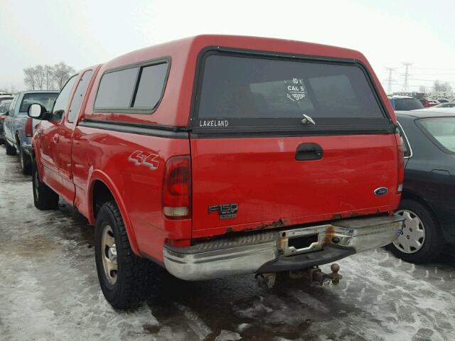 1FTRX18L42NC07620 - 2002 FORD F150 RED photo 3