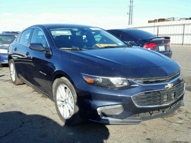 1G1ZE5ST7HF147656 - 2017 CHEVROLET MALIBU LT BLUE photo 1