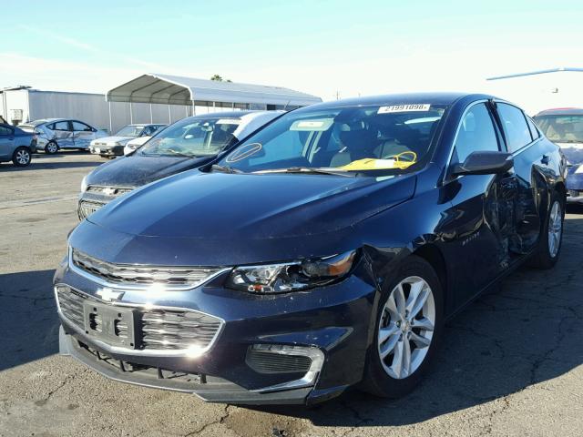 1G1ZE5ST7HF147656 - 2017 CHEVROLET MALIBU LT BLUE photo 2