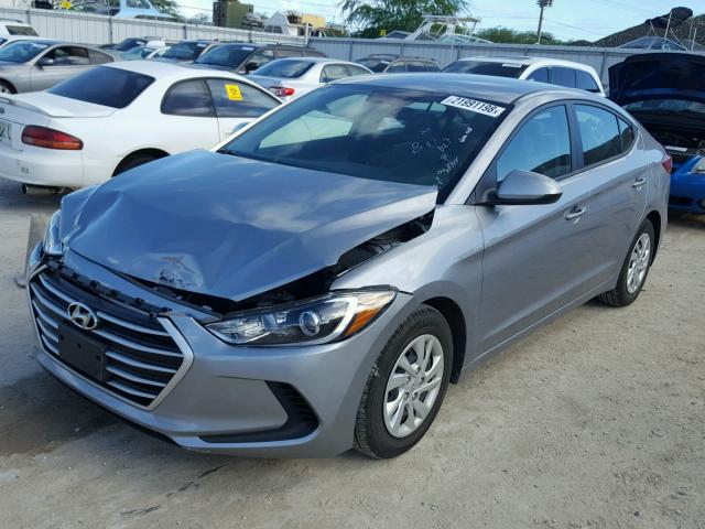 5NPD74LF1HH153165 - 2017 HYUNDAI ELANTRA SE SILVER photo 2