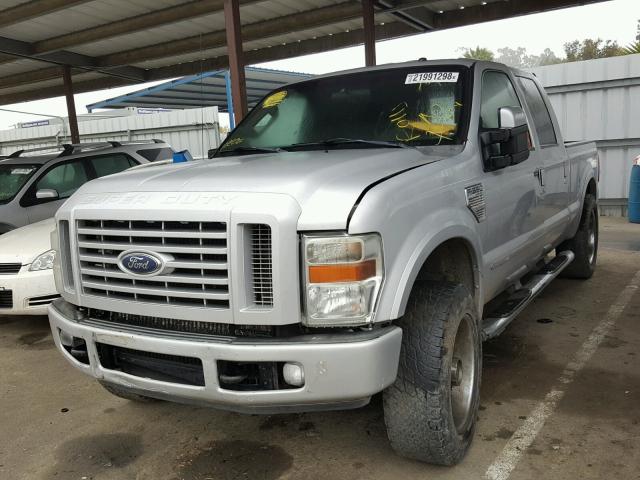 1FTWW31R38EA96597 - 2008 FORD F350 SRW S GRAY photo 2