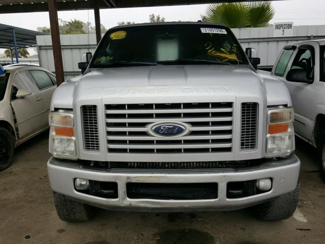 1FTWW31R38EA96597 - 2008 FORD F350 SRW S GRAY photo 9