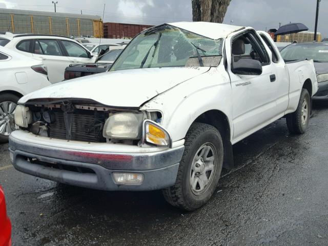 5TEVL52N34Z356371 - 2004 TOYOTA TACOMA XTR WHITE photo 2