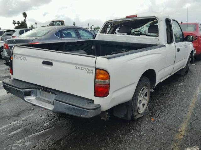 5TEVL52N34Z356371 - 2004 TOYOTA TACOMA XTR WHITE photo 4