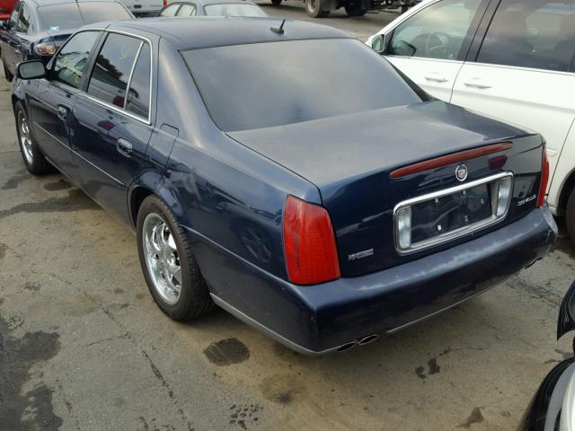 1G6KD54Y15U267869 - 2005 CADILLAC DEVILLE BLUE photo 3