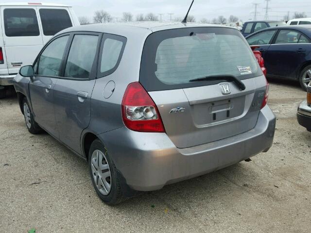 JHMGD38488S031765 - 2008 HONDA FIT GRAY photo 3