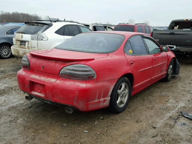 1G2WP52KXXF228696 - 1999 PONTIAC GRAND PRIX RED photo 4