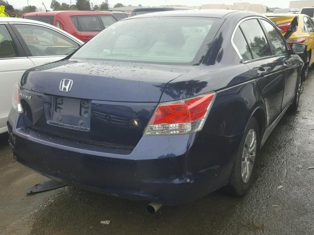 1HGCP2F31AA101616 - 2010 HONDA ACCORD LX BLUE photo 4