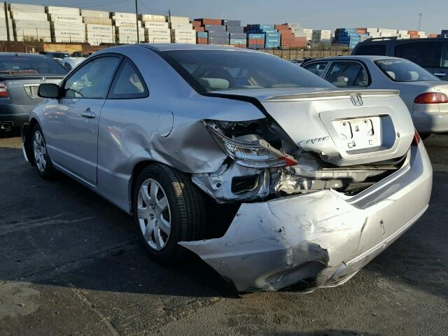 2HGFG1B65AH528063 - 2010 HONDA CIVIC LX SILVER photo 3