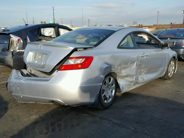 2HGFG1B65AH528063 - 2010 HONDA CIVIC LX SILVER photo 4