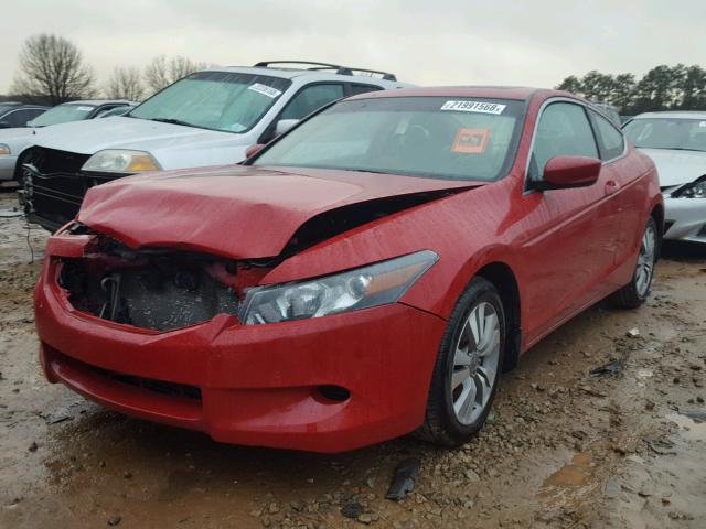 1HGCS117X8A008820 - 2008 HONDA ACCORD EX RED photo 2