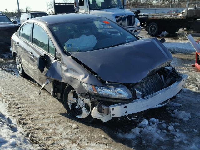 19XFB2F51EE236111 - 2014 HONDA CIVIC LX BROWN photo 1