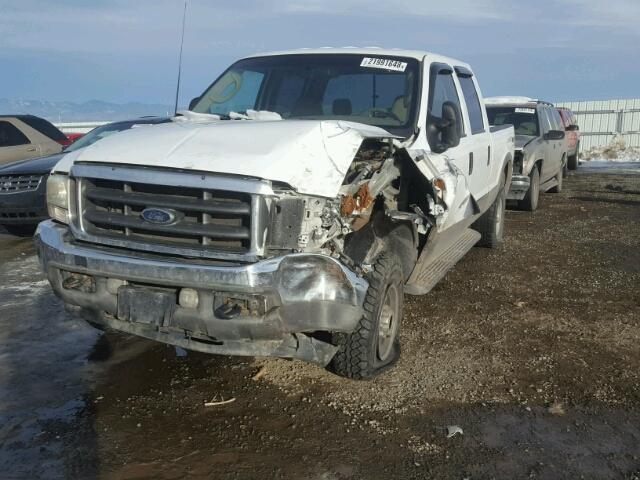 1FTNW21P03ED30952 - 2003 FORD F250 SUPER WHITE photo 2