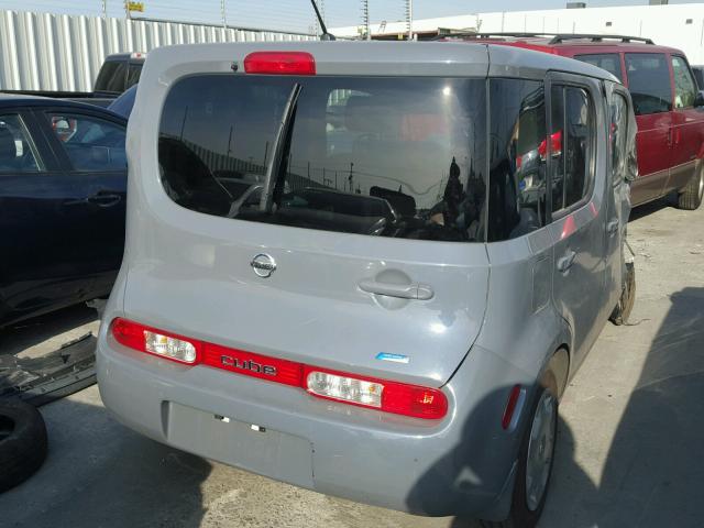 JN8AZ2KR3DT301985 - 2013 NISSAN CUBE S GRAY photo 4