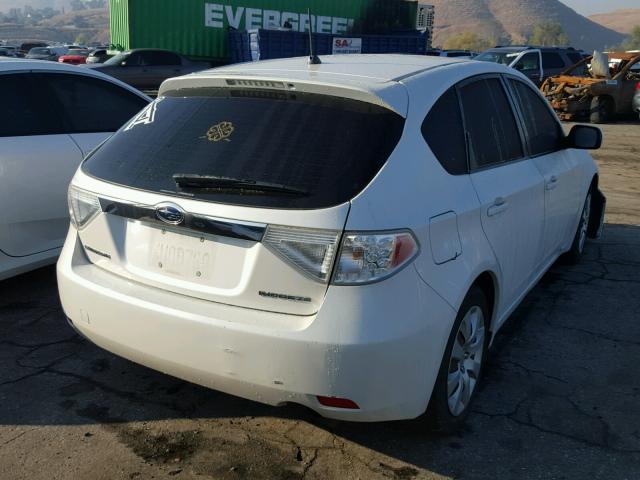 JF1GH61689H816021 - 2009 SUBARU IMPREZA 2. WHITE photo 4