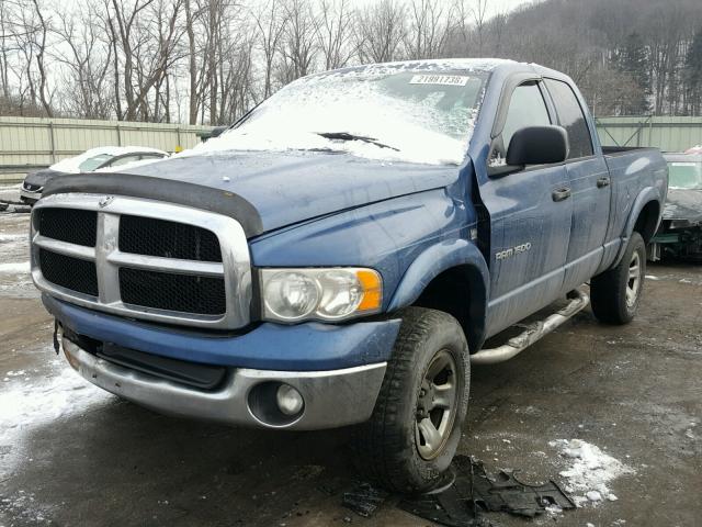 1D7HU18DX4S532411 - 2004 DODGE RAM 1500 S BLUE photo 2