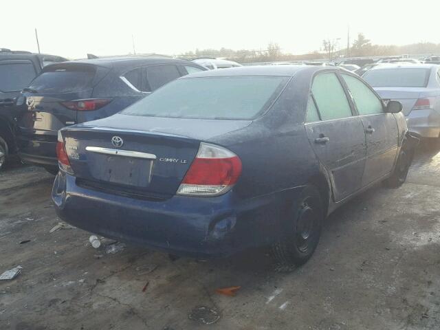 4T1BE32K85U092285 - 2005 TOYOTA CAMRY LE BLUE photo 4