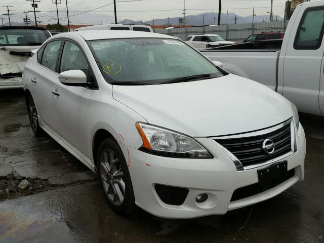 3N1AB7AP3FY291646 - 2015 NISSAN SENTRA S WHITE photo 1