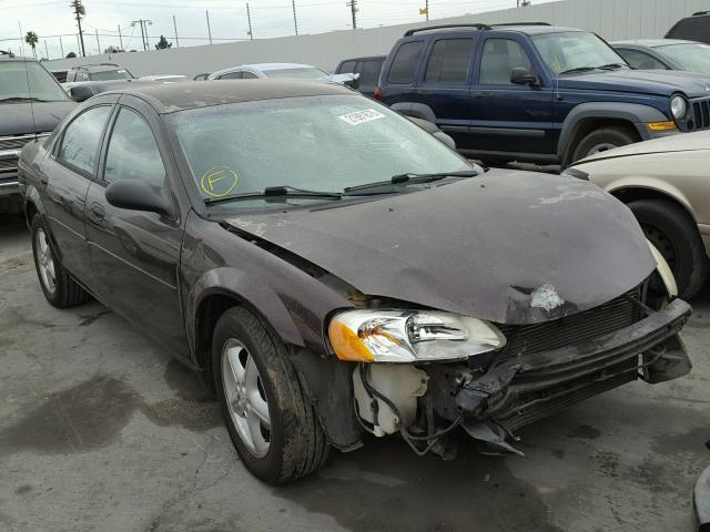 1B3EL36R54N265429 - 2004 DODGE STRATUS SE PURPLE photo 1