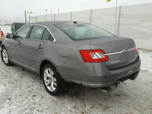 1FAHP2EW1CG138350 - 2012 FORD TAURUS SEL GRAY photo 3