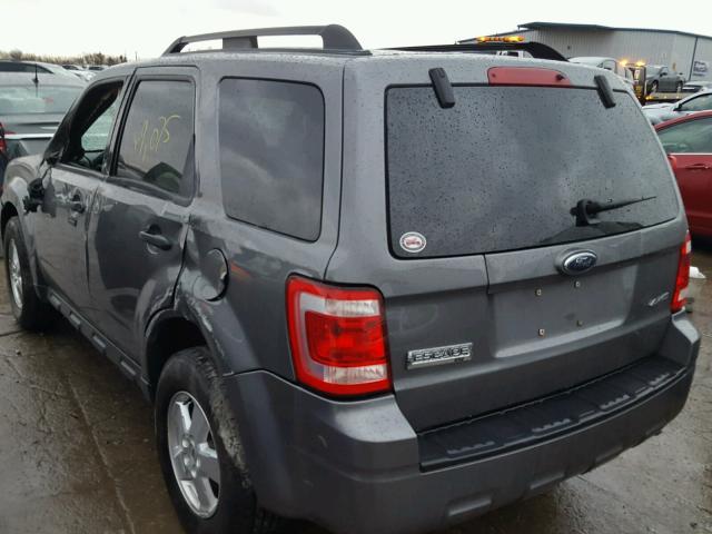 1FMCU93G29KA45890 - 2009 FORD ESCAPE XLT GRAY photo 3